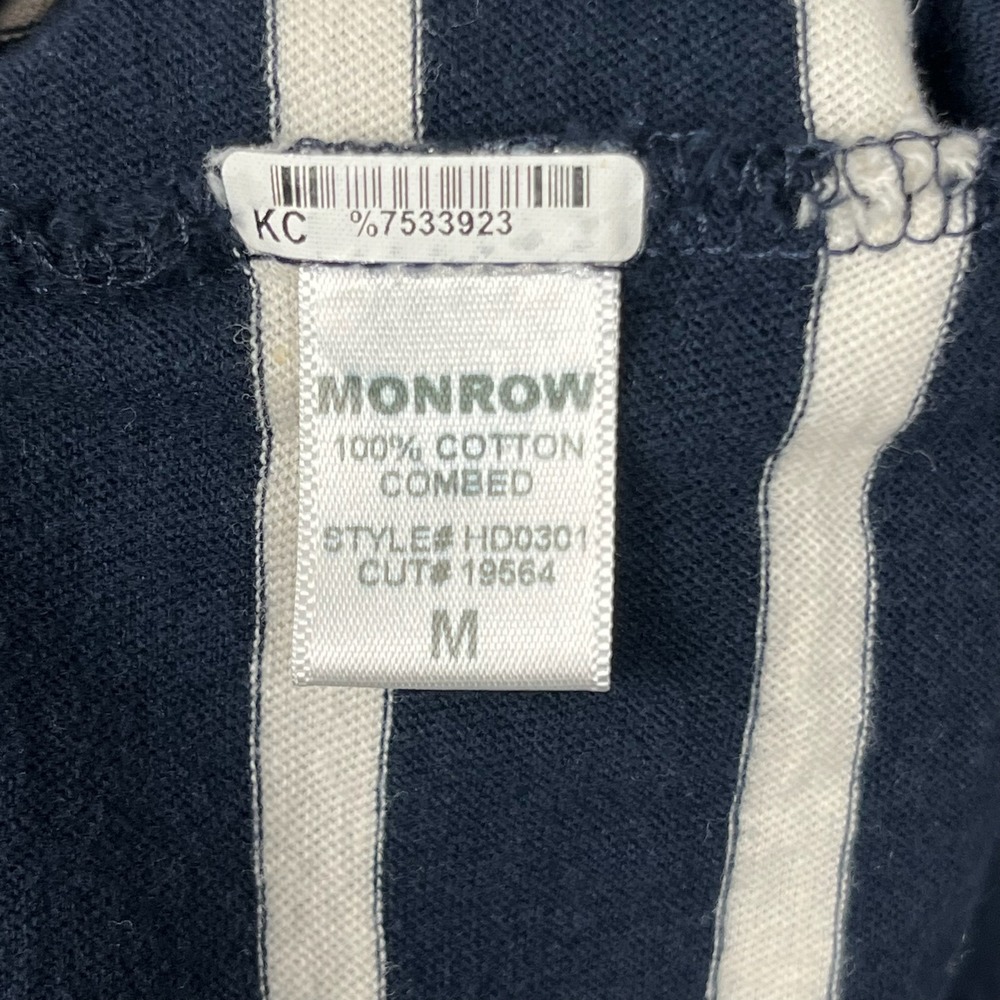 Monrow T-Shirt Dress Womens M Breton Stripe Preppy Coastal USA Made Clean‎ Girl - Picture 4 of 9